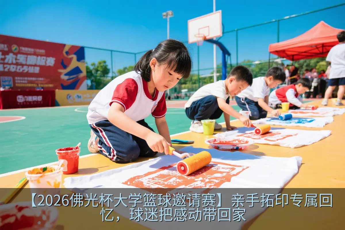 【2026佛光杯大学篮球邀请赛】亲手拓印专属回忆，球迷把感动带回家