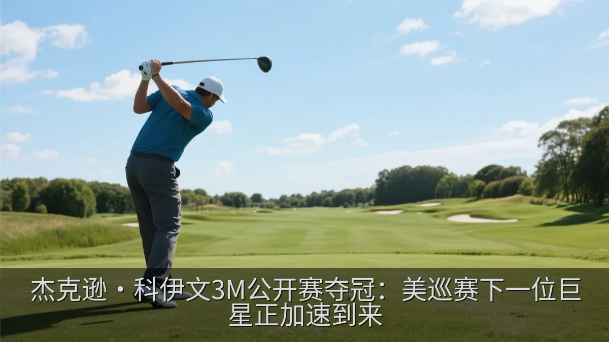 高尔夫球手在球道上完成强力攻果岭击球